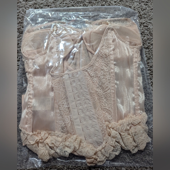 Lacemade Peach Fairy Corset Princess Coquette Kawaii Frills 🩷 - Picture 8 of 10